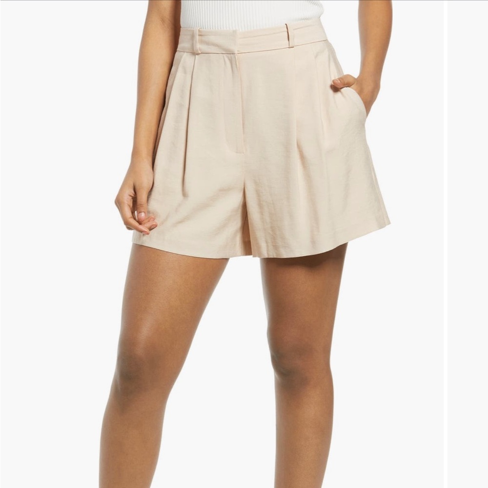 Wayf High Waist Tan Shorts